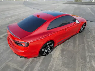 AUDI RS5 Ultra Low Poly - UE4 - UE5 Low-poly 3D model