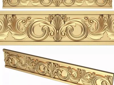 Ornament Element Molding 033 Low-poly 3D model