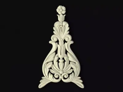 Central decor ornament for furniture 3D model 374
