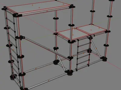 modular scaffolding 3D model