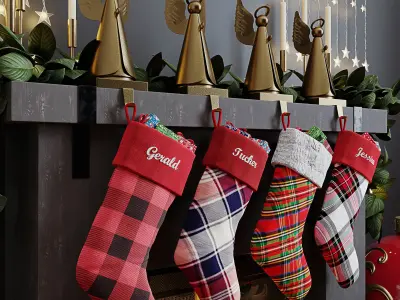 Christmas decor set 02 3D model