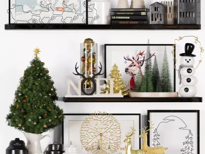 Christmas Decor Set 13 3D model