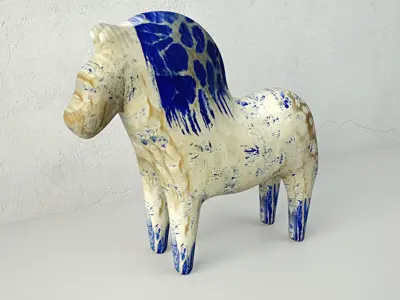 Swedish Dala Horse 3D model