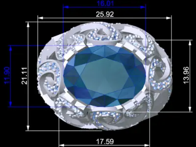 Infinity Lux Ring Free 3D print model