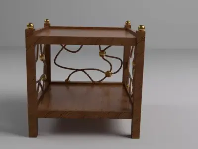 Unique Table Free low-poly 3D model