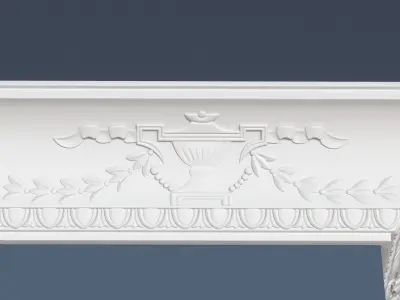 Decorative Crown Molding 3D model 25