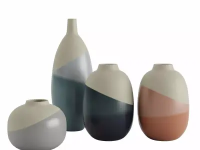 Decorative ceramic vase 3 3D model
