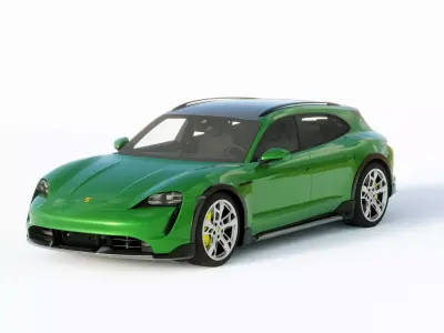Porsche Taycan Turbo S 2021 3D model