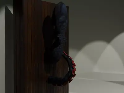 Unique Door Knobs and Handles Low-poly 3D model