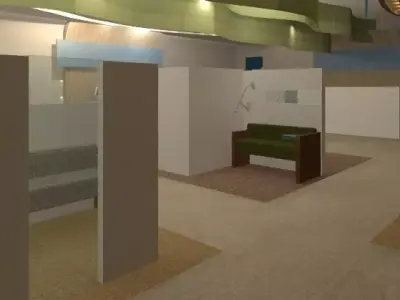 waiting metro 3D model