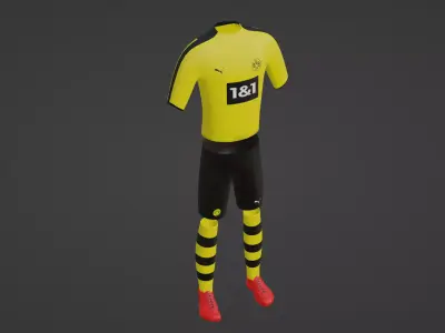 Borussia Dortmund Sportwear Low-poly 3D model