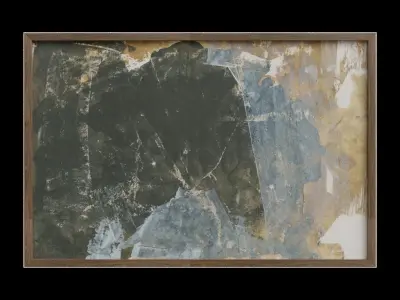 Shadow Of Gold Canvas Wall Art Decor 3D model