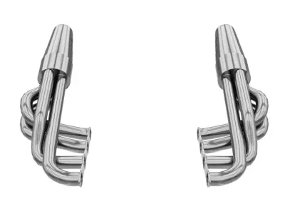 Borla 17036 dragster exhaust headers Low-poly 3D model