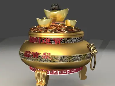 Chinese treasure bowel  3D model