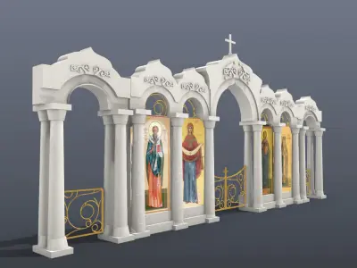 Templon - iconostasis 3D model