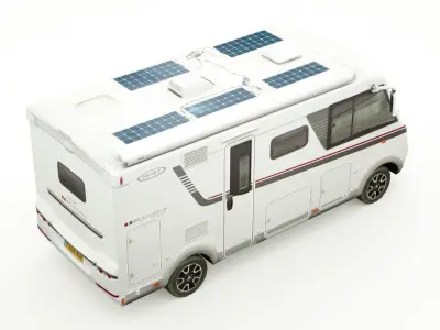 Geist Comfort Explorer 585 camper Low-poly 3D model