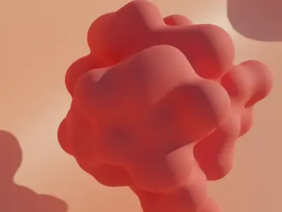 Abstract blob v2 3D model