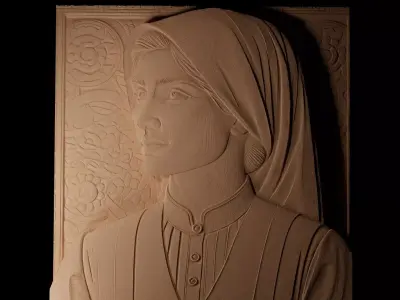 Inventor CNC 3d Print High Relief Sand Casting 3D print model