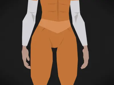 Colorly - Prisoner Guy - Game Ready - Rigged - Customizable Low-poly 3D model