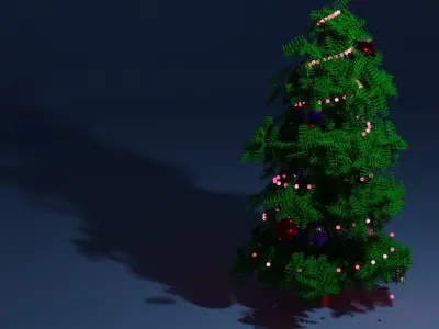 xmas Tree Free low-poly 3D model