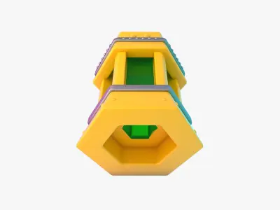 Cartoon Lantern 3D model