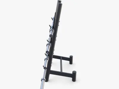 Barbell rack v2 3D model