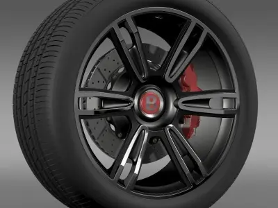 Bentley Continental GT wheel 2 3D model