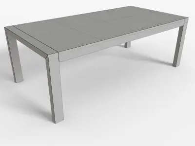 dining table 3D model 2