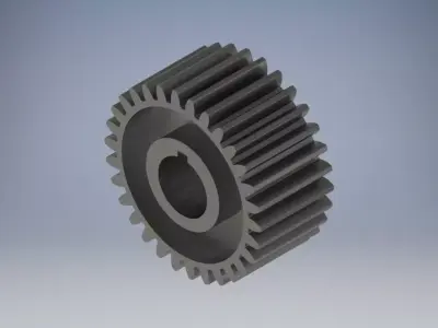 Spur Gear - 3D Mechanical Model 3D print model