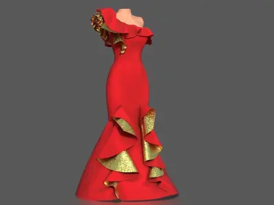 NIGHT DRESS 3D model