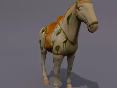 Horse Statuette N 3D model