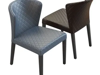 Crate and Barrel Curran  - Curran Quilted Dining Chair 3D model