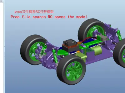 RC car model 3D model