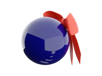 3d  decoration ball icon 3D model