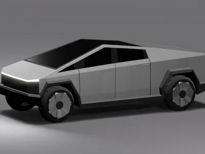 Tesla CYBERTRUCK Low-poly 3D model Low-poly 3D model