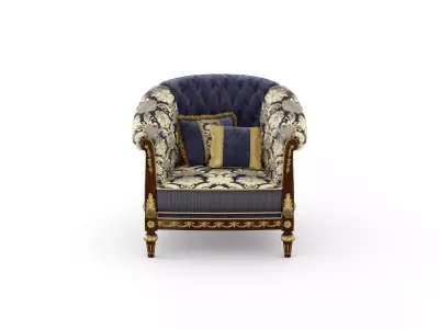 Imperial classic armchair by Modenese 3D model