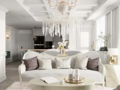 Livingroom Art Decor Low-poly 3D model