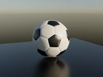 Soccer Football Low-poly Free low-poly 3D model