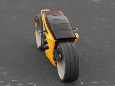 CONCEPT BIKE C-2000 RIGGED 3D model