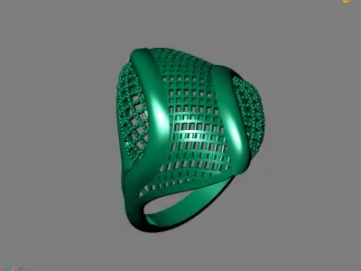 Women Plain Ring Ready STL Models Womens Ring 3d models 3D print model 15