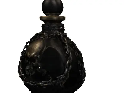 Cursed Skull Potion Bottle 3D model