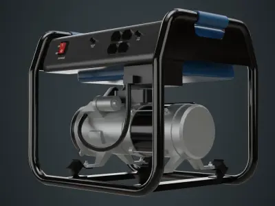 Portable Generator 1A Low-poly 3D model