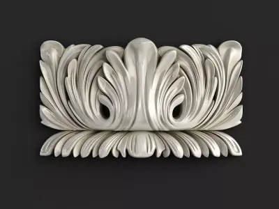 Carved Corbel 3D model 3D model