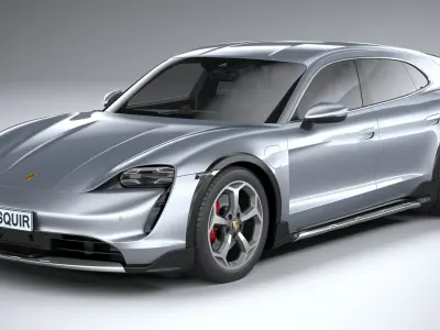 Porsche Taycan 4S Cross Turismo 2021 3D model