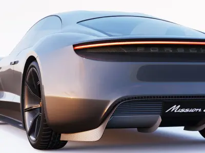 3D Porsche Mission E 3D model