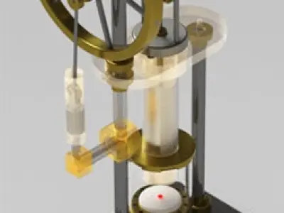 Stirling Hot Air Engine 3D model