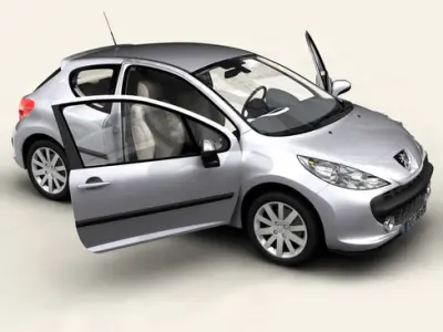 Peugeot 207 3 door 3D model