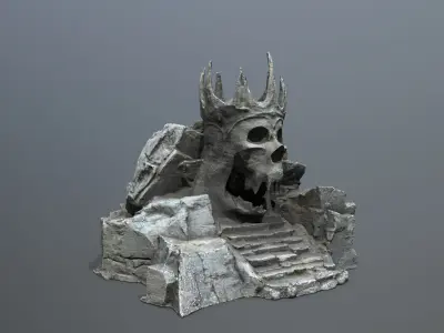 skull cave Low-poly 3D model buy