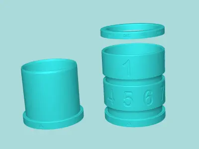 Calendar Vase - Spinning - Plant Pot - Home Decor 3D print model