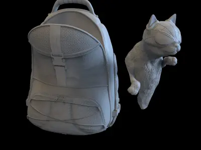 Spiderman Cat  3D print model